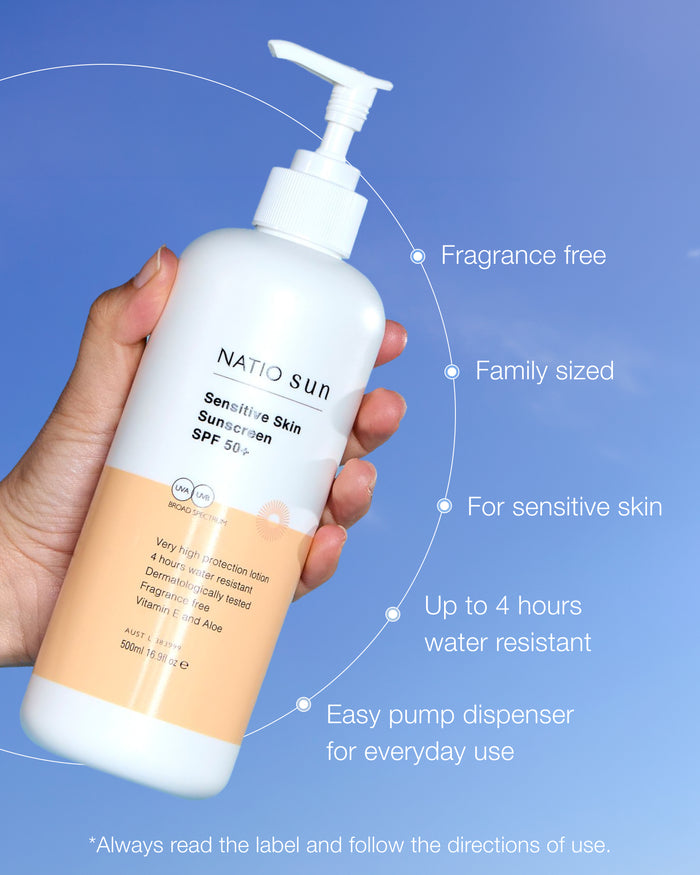 Sensitive Skin Sunscreen SPF 50+ 500ml