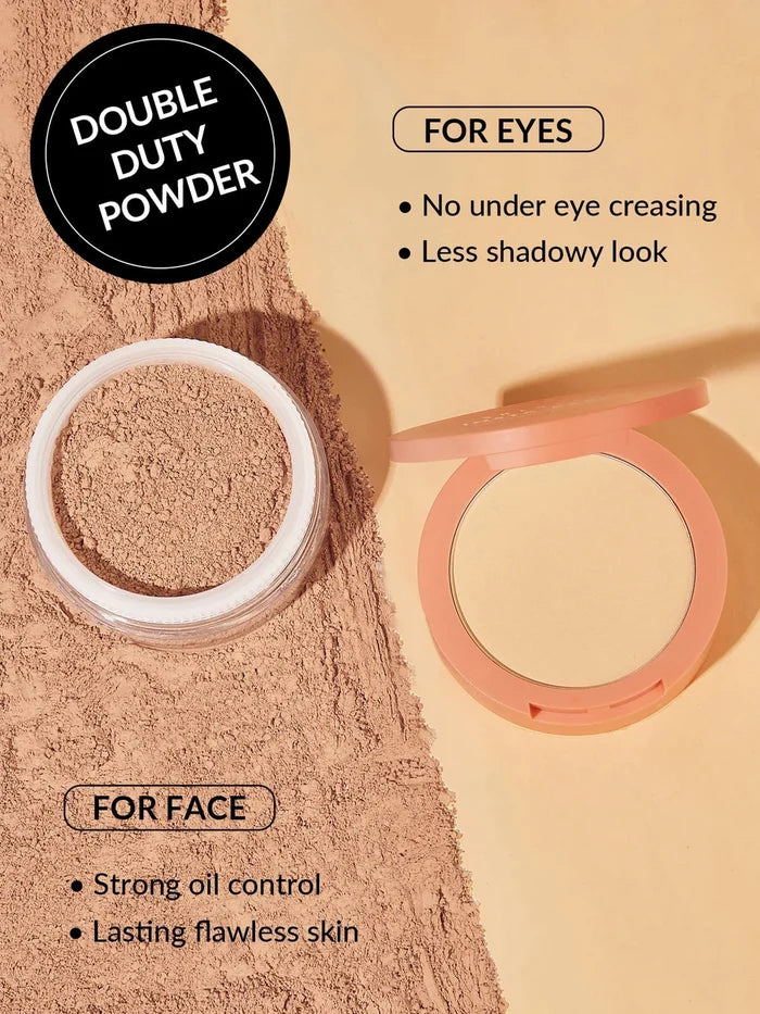 Sheglam Insta-Ready Face and Under Eye Setting Powder Duo - Toasted Almond