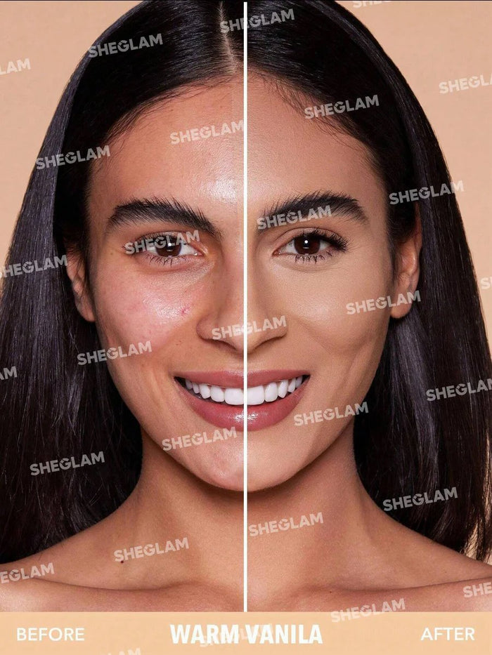 Sheglam Skin-Focus High Coverage Powder Foundation - Warm Vanilla