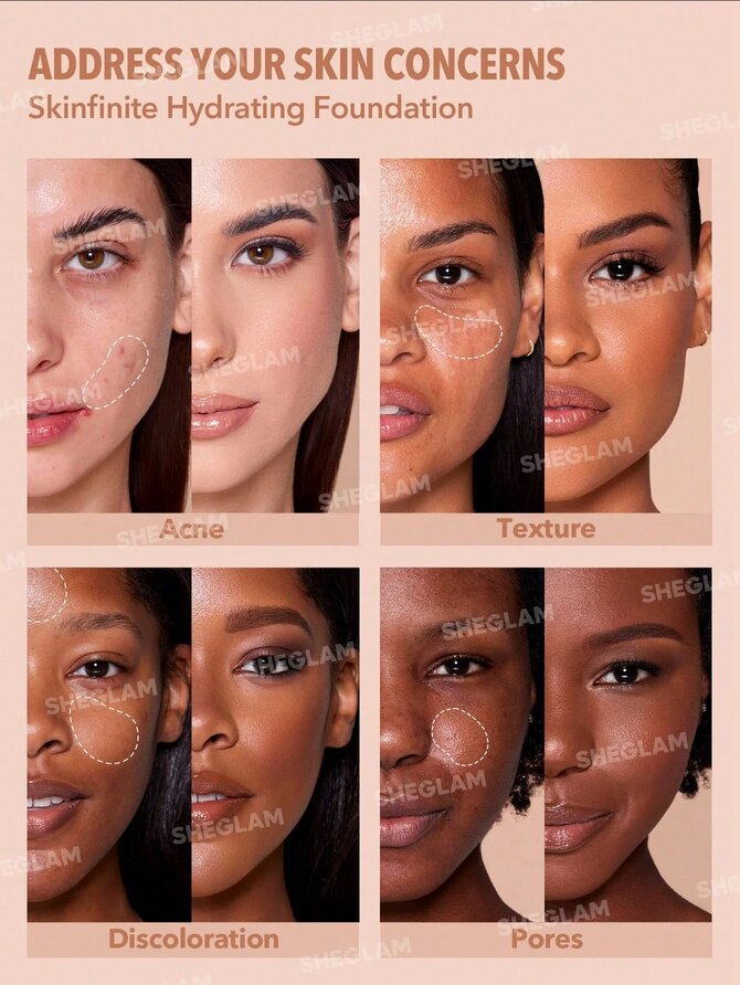 Sheglam Skinfinite Hydrating Foundation-  Nude