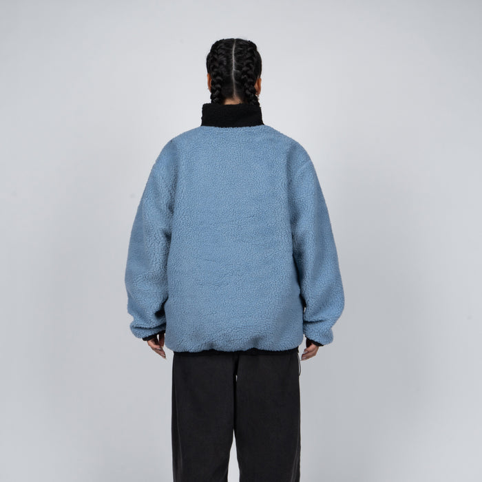 Sherpa Whatup Reversible Full Zipper Black Blue