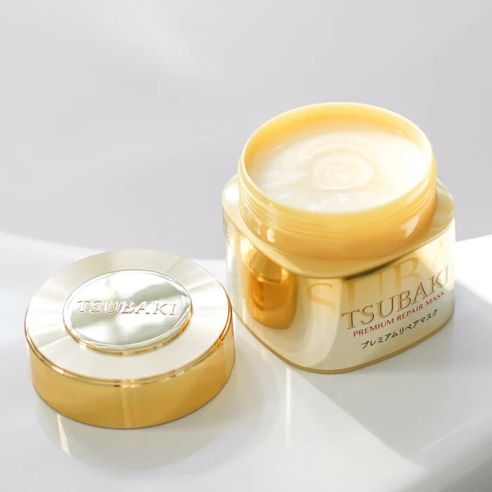 SHISEIDO Tsubaki PREMIUM EX Repair Hair Mask قناع الشعر الياباني من شسيدو