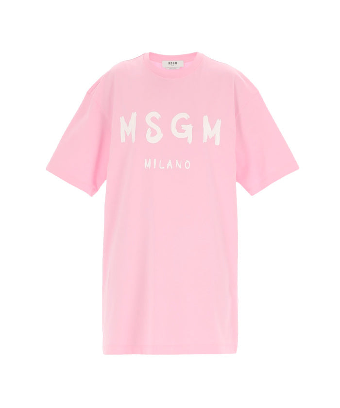 Short sleeve cotton dress PINK