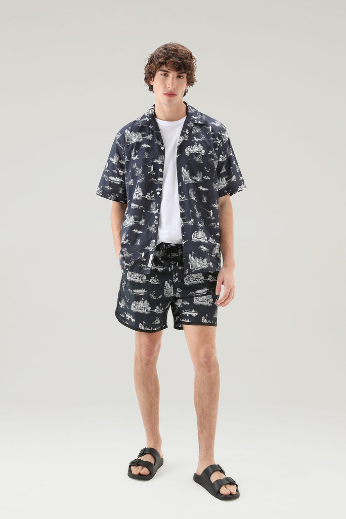 Short-sleeved Zavikon Shirt MELTON BLUE