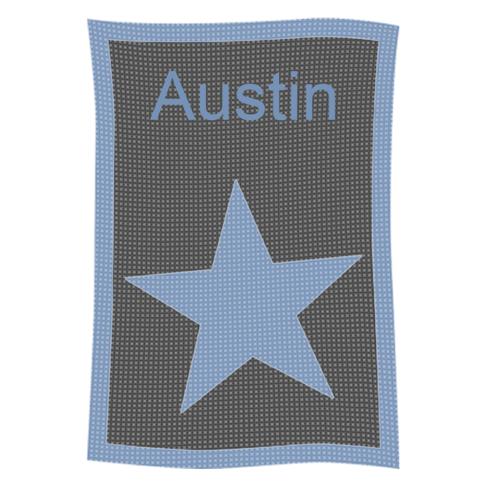 Single Star &amp; Name Blanket