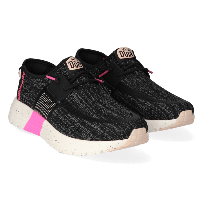 Sirocco Sport Stripe Dames Sneakers Black