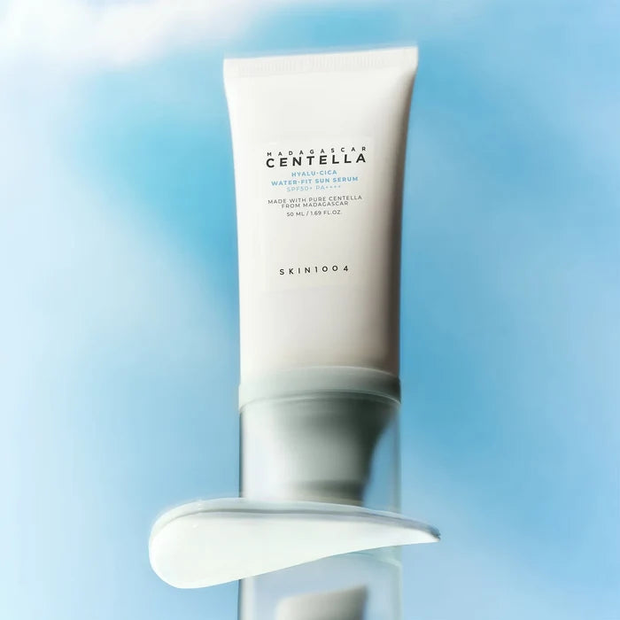 SKIN1004 Madagascar centella hyalu cica water fit sun serum spf 50 pa++++ واقي شمسي كيميائي مرطب