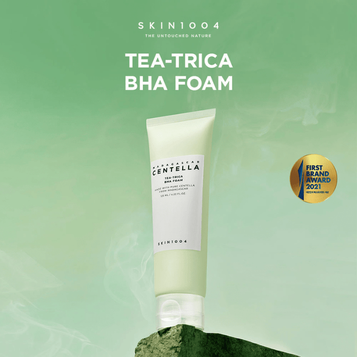 SKIN1004 Madagascar Centella Tea - Trica BHA Foam 125ml. SKIN1004 مدغشقر كينتيلا تي - تريكا BHA رغوة - Princess Cosmetics Qatar