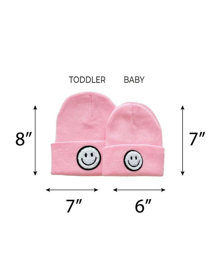 Smile Beanie for Baby and Toddler-Pink