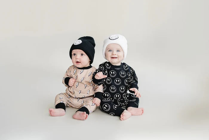 Smile Beanie for Baby and Toddler-White