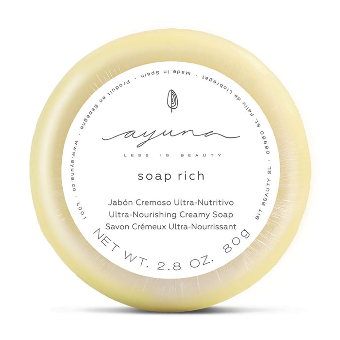 Ayuna Soap - Rich - Ultra-Nourishing Creamy Soap 80g Back