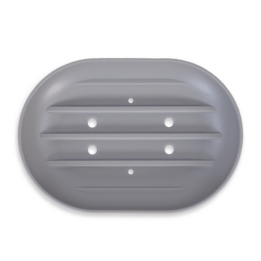 Soap Dish - Oval, Gray