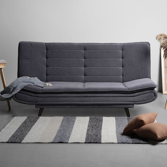 SofaBed|Two|Foldable|3|Seater|Sofa|Cum|Bed|Fabric|Ash|Grey