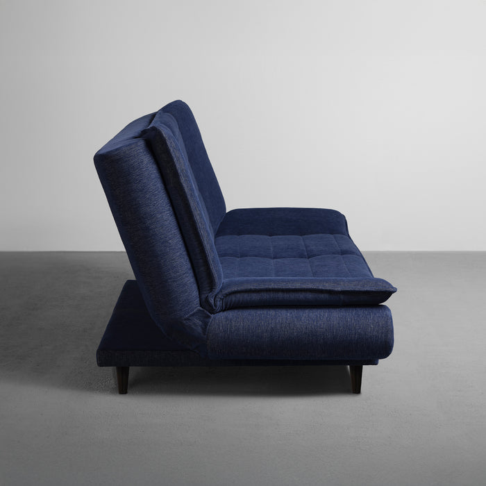 SofaBed|Two|Foldable|3|Seater|Sofa|Cum|Bed|Fabric|Ink|Blue