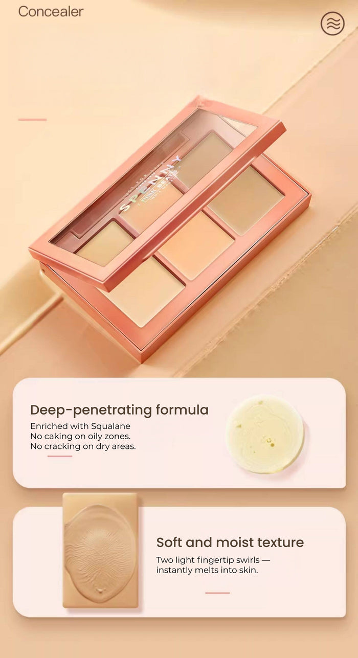 SPENNY 3-color Moist Long-wear Concealer Palette T5725