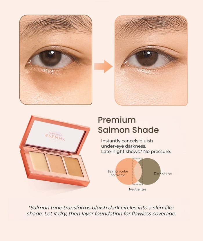 SPENNY 3-color Moist Long-wear Concealer Palette T5725