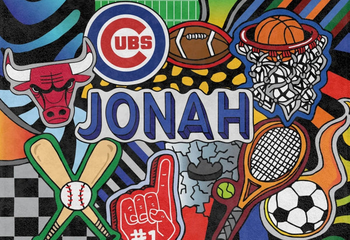 Sporty Blanket with Team Logo