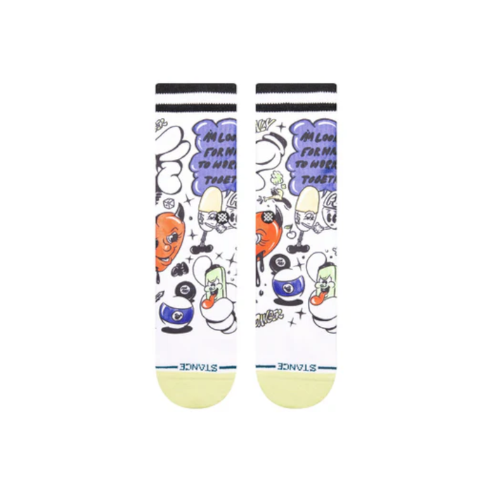 Stance Sock Daily Danger Crew White