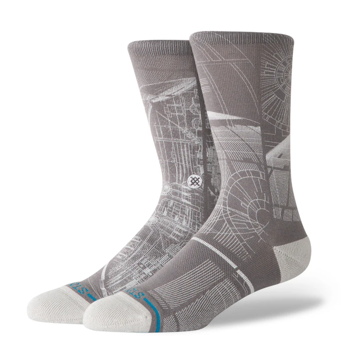 Stance Sock Death Star Crew Star Wars Grey