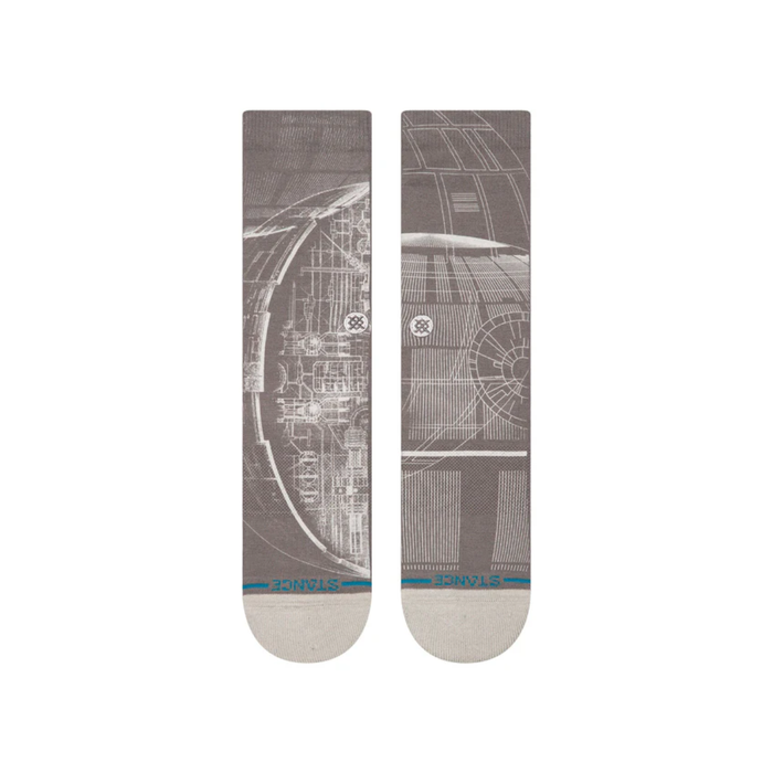 Stance Sock Death Star Crew Star Wars Grey