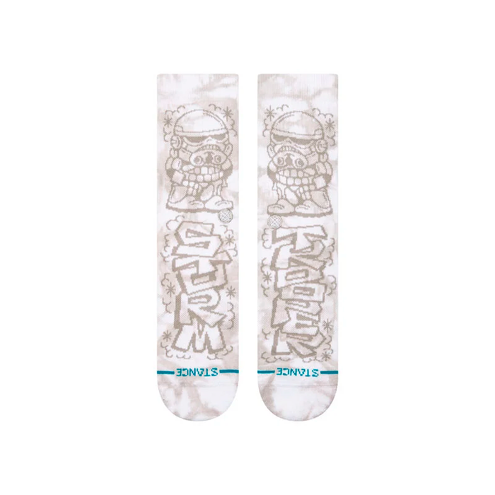 Stance Sock DJ Trooper Crew White