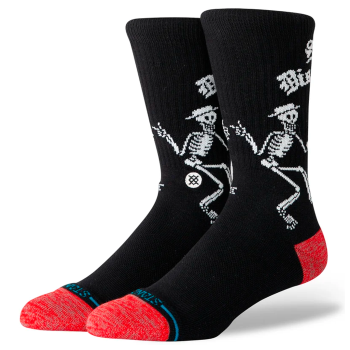 Stance Sock Men Skelly Dancing Crew Black