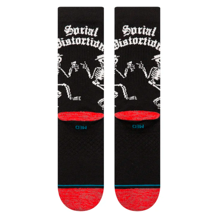 Stance Sock Men Skelly Dancing Crew Black