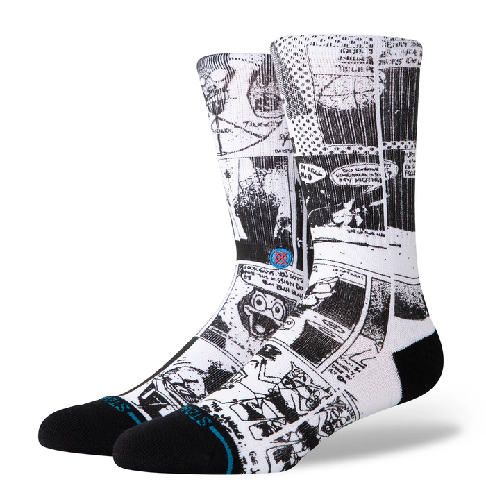 Stance Sock Men The Sleeve Crew Black White