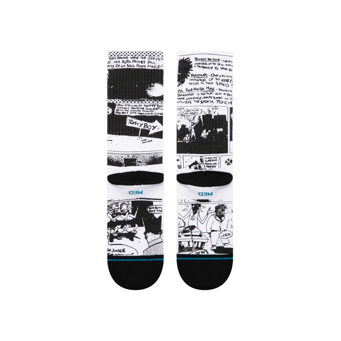 Stance Sock Men The Sleeve Crew Black White