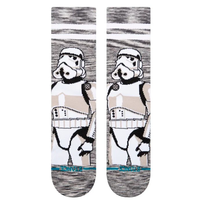 Stance Sock Men The Storm Trooper Crew White Grey