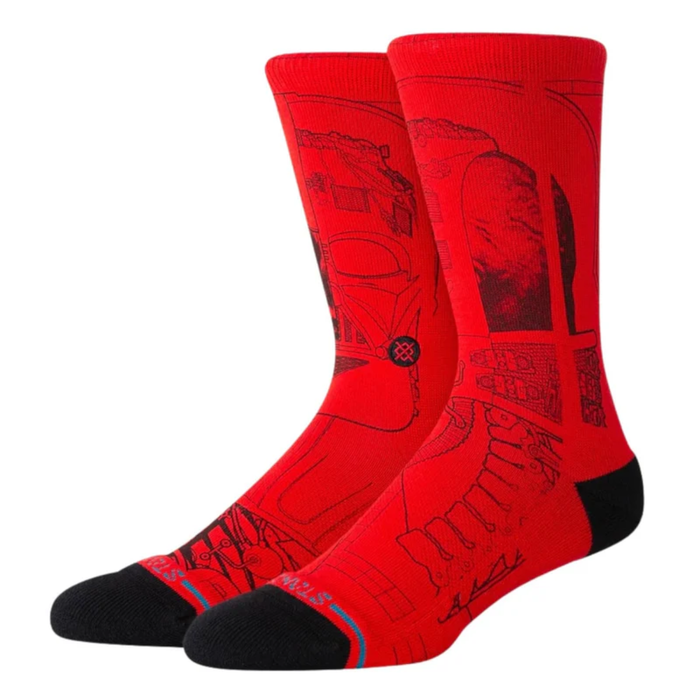 Stance Sock Men Vader Star Wars Crew Red