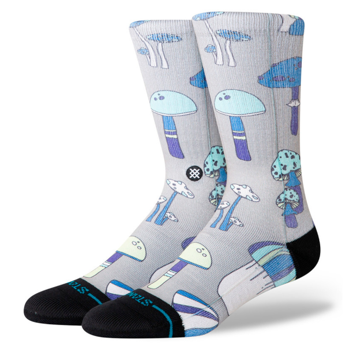 Stance Sock Microbial Crew String Grey