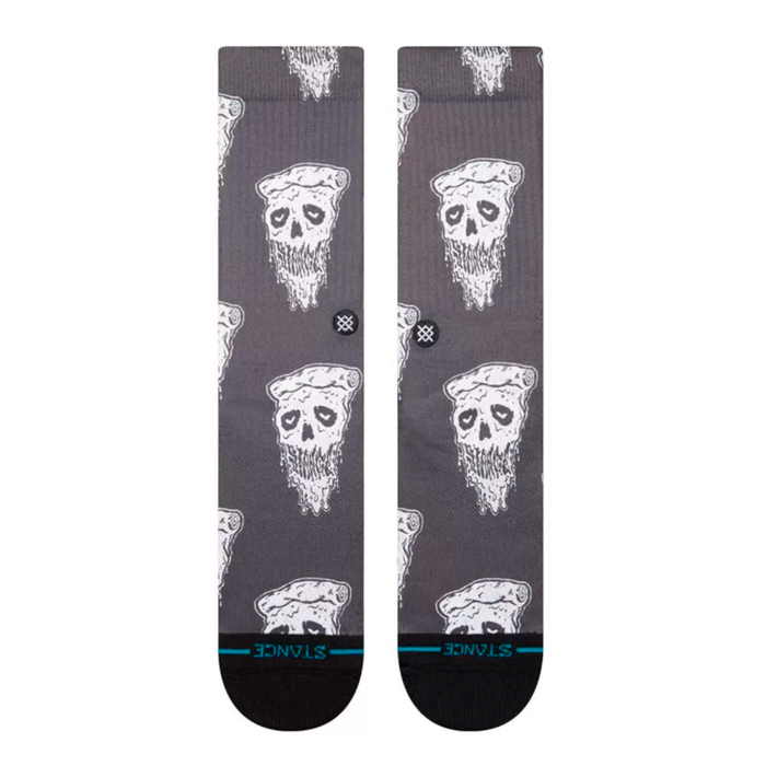 Stance Sock Pizza Face White Black
