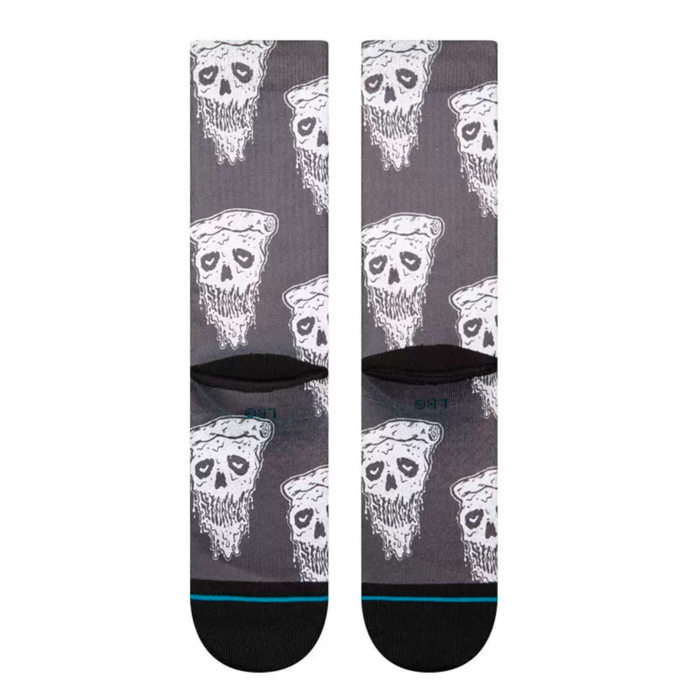 Stance Sock Pizza Face White Black