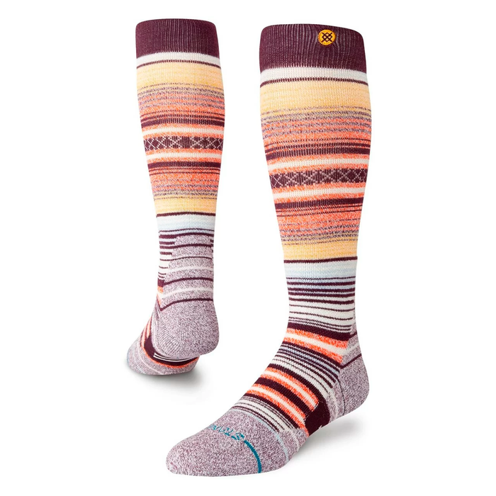 Stance Sock Snowboard Curren Over The Calf Wine