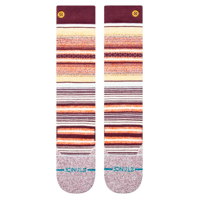 Stance Sock Snowboard Curren Over The Calf Wine
