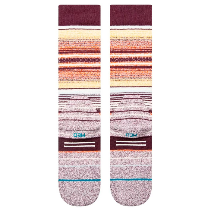 Stance Sock Snowboard Curren Over The Calf Wine