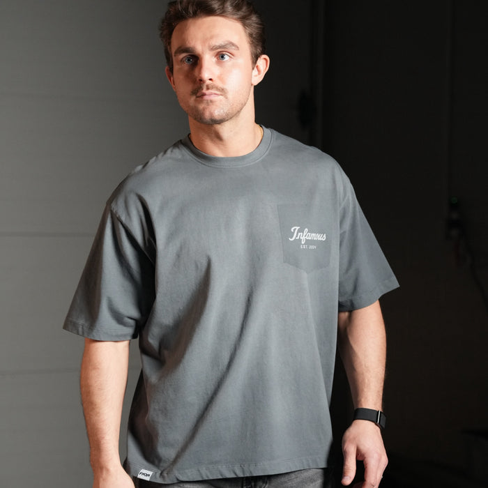 STANDARD TEE - SLATE GREY WASH