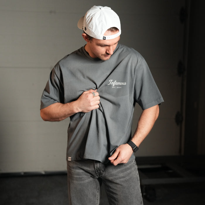 STANDARD TEE - SLATE GREY WASH