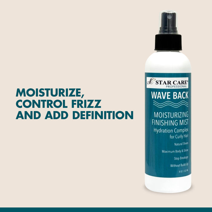 Star Care Professional Wave Back Moisturizing Finishing Mist for Curly Hair 8oz/ 232ml