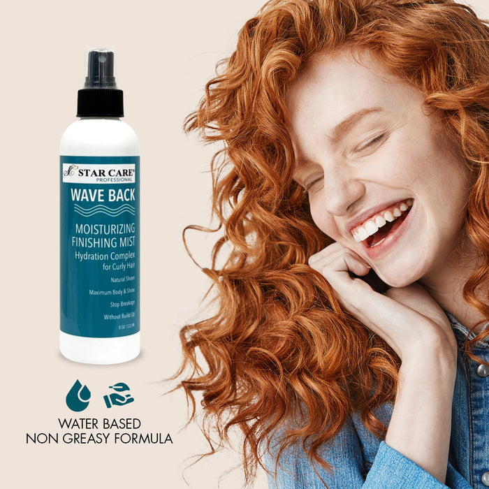Star Care Professional Wave Back Moisturizing Finishing Mist for Curly Hair 8oz/ 232ml