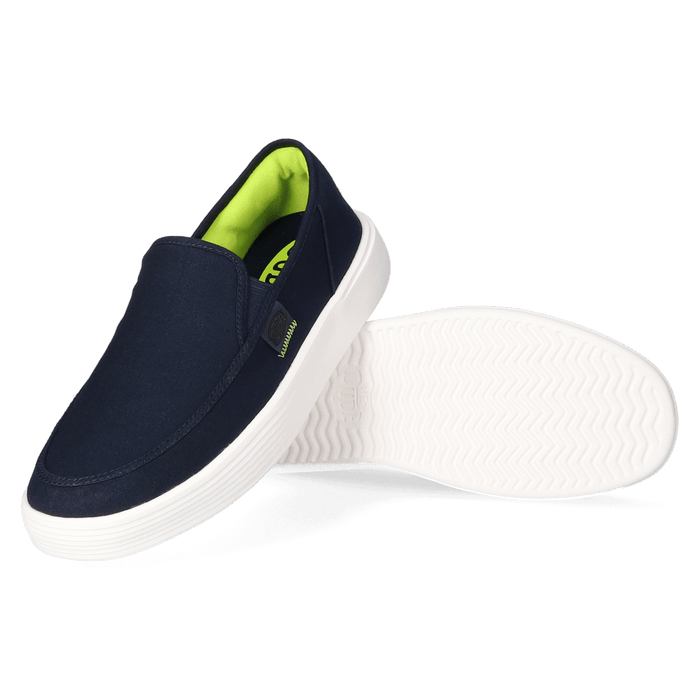 Sunapee Canvas Heren Instappers Navy/White