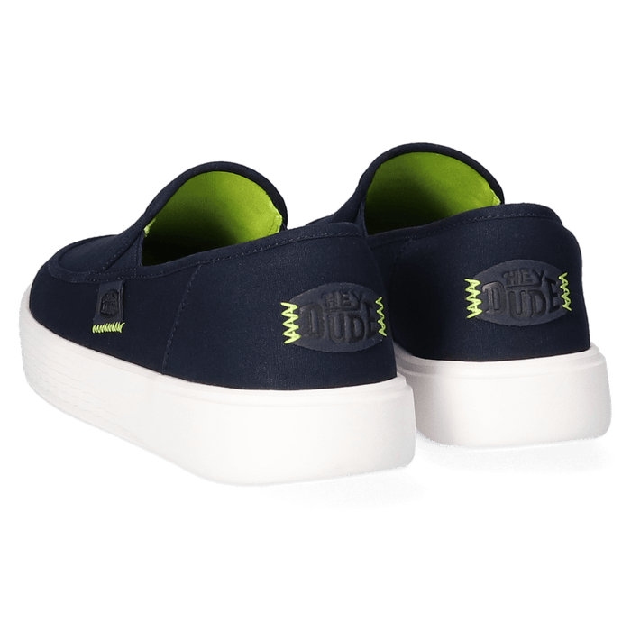 Sunapee Canvas Heren Instappers Navy/White