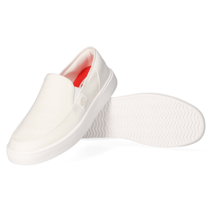 Sunapee Canvas Heren Instappers White/White