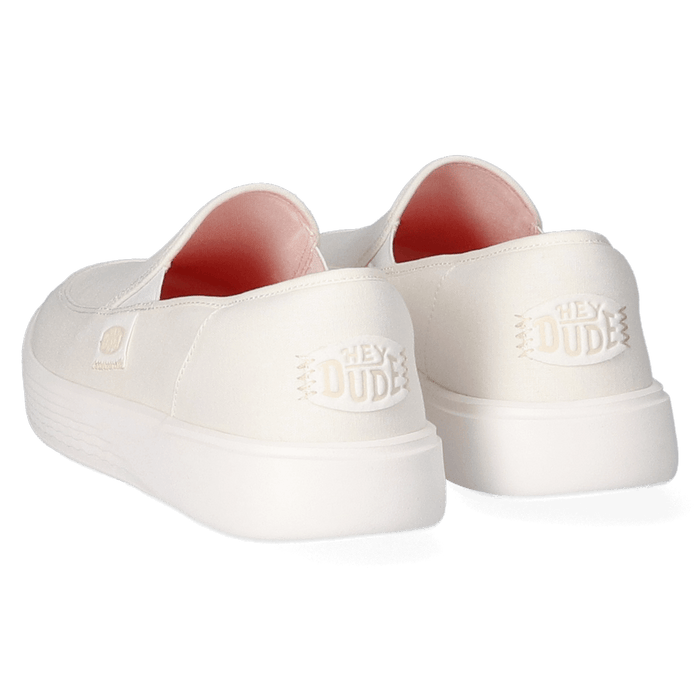 Sunapee Canvas Heren Instappers White/White