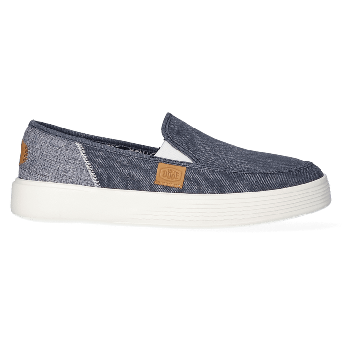 Sunapee Craft Linen Heren Instappers Navy