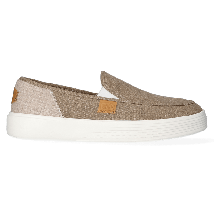 Sunapee Craft Linen Heren Instappers Olive