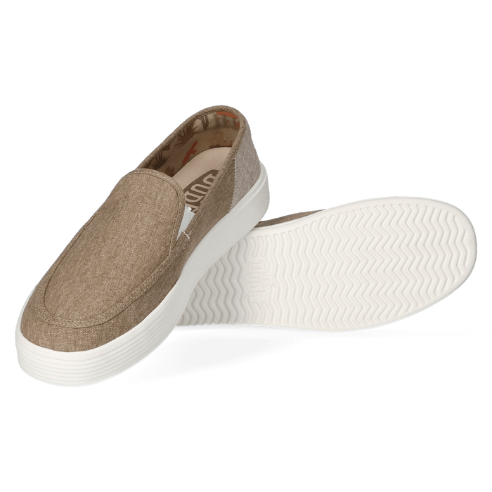 Sunapee Craft Linen Heren Instappers Olive
