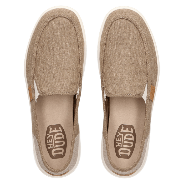 Sunapee Craft Linen Heren Instappers Olive