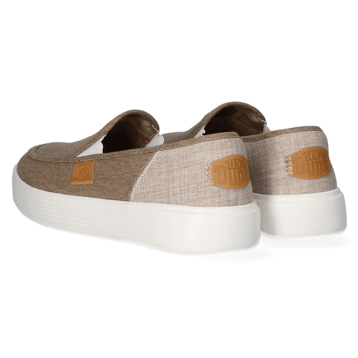 Sunapee Craft Linen Heren Instappers Olive